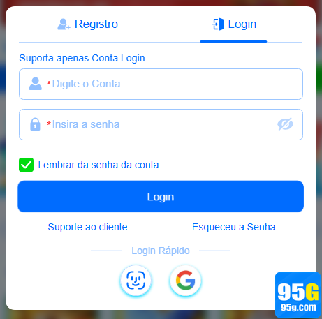 95g.com - acessar em protegido login premium